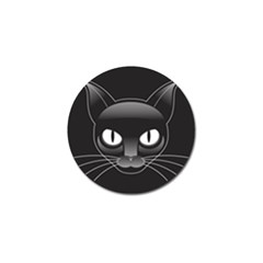 Grey Eyes Kitty Cat Golf Ball Marker