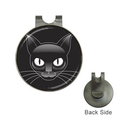 Grey Eyes Kitty Cat Hat Clips With Golf Markers