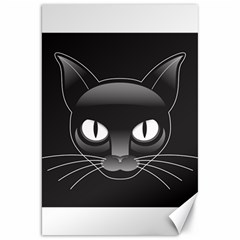 Grey Eyes Kitty Cat Canvas 20  X 30  by HermanTelo