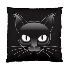 Grey Eyes Kitty Cat Standard Cushion Case (two Sides) by HermanTelo