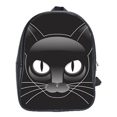 Grey Eyes Kitty Cat School Bag (xl) by HermanTelo