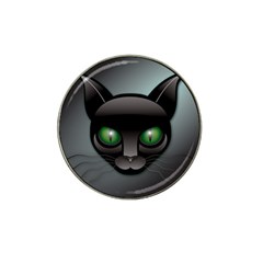 Green Eyes Kitty Cat Hat Clip Ball Marker