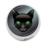 Green Eyes Kitty Cat 4-Port USB Hub (Two Sides) Back