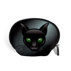 Green Eyes Kitty Cat Accessory Pouch (small)