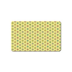 Hexagonal Pattern Unidirectional Yellow Magnet (name Card) by HermanTelo