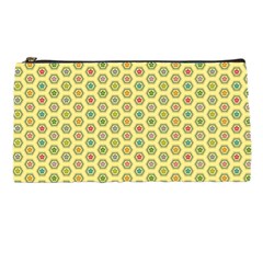 Hexagonal Pattern Unidirectional Yellow Pencil Cases by HermanTelo