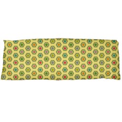 Hexagonal Pattern Unidirectional Yellow Body Pillow Case (dakimakura) by HermanTelo