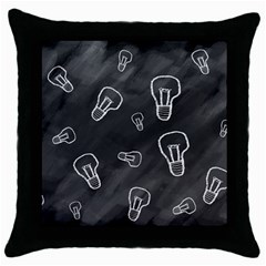 Many Lamps Background Throw Pillow Case (black)