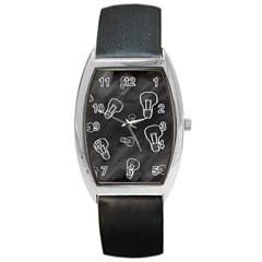 Many Lamps Background Barrel Style Metal Watch