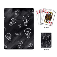 Many Lamps Background Playing Cards Single Design by HermanTelo