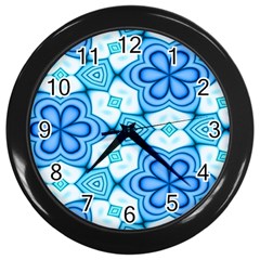 Pattern Abstract Wallpaper Wall Clock (black) by HermanTelo