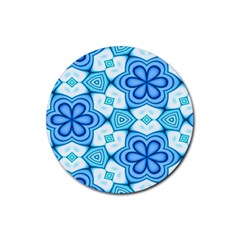 Pattern Abstract Wallpaper Rubber Coaster (round)  by HermanTelo