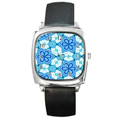 Pattern Abstract Wallpaper Square Metal Watch by HermanTelo