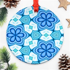 Pattern Abstract Wallpaper Round Ornament (two Sides)