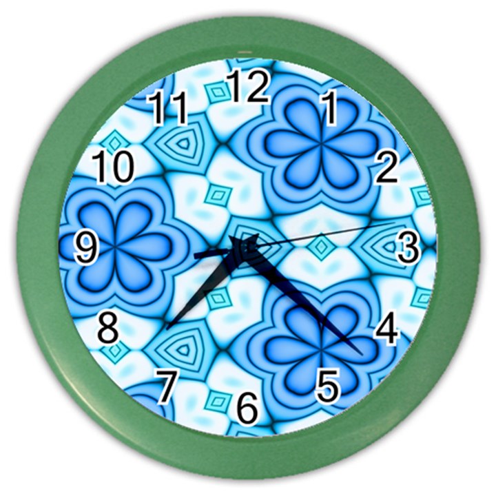 Pattern Abstract Wallpaper Color Wall Clock