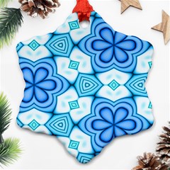 Pattern Abstract Wallpaper Snowflake Ornament (two Sides)