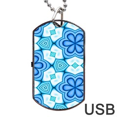 Pattern Abstract Wallpaper Dog Tag Usb Flash (one Side)