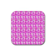 Maple Leaf Plant Seamless Pattern Rubber Coaster (square)  by HermanTelo