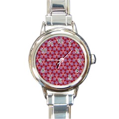 Pattern New Seamless Round Italian Charm Watch by HermanTelo