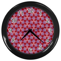 Pattern New Seamless Wall Clock (black) by HermanTelo