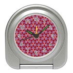 Pattern New Seamless Travel Alarm Clock Front