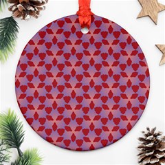 Pattern New Seamless Round Ornament (two Sides) by HermanTelo