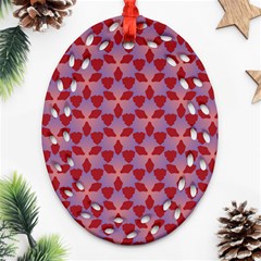 Pattern New Seamless Oval Filigree Ornament (two Sides)