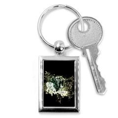 Awesome Tiger With Flowers Key Chain (rectangle) by FantasyWorld7