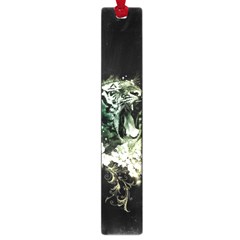 Awesome Tiger With Flowers Large Book Marks by FantasyWorld7