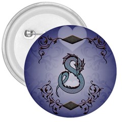 Wonderful Decorative Chinese Dragon 3  Buttons by FantasyWorld7