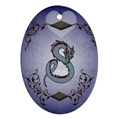 Wonderful Decorative Chinese Dragon Ornament (oval) by FantasyWorld7