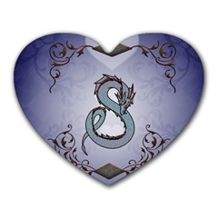 Wonderful Decorative Chinese Dragon Heart Mousepads by FantasyWorld7