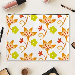 Pattern Floral Spring Map Gift Cosmetic Bag (xl)