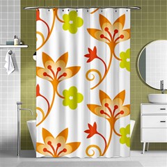 Pattern Floral Spring Map Gift Shower Curtain 48  X 72  (small) 