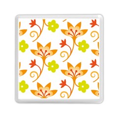 Pattern Floral Spring Map Gift Memory Card Reader (square)