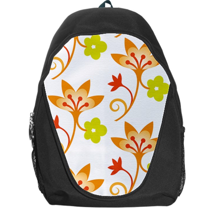 Pattern Floral Spring Map Gift Backpack Bag