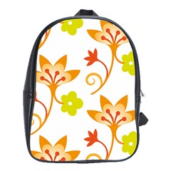 Pattern Floral Spring Map Gift School Bag (xl)