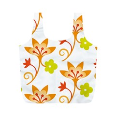 Pattern Floral Spring Map Gift Full Print Recycle Bag (m)