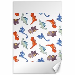 Pattern Dinosaurs Canvas 24  X 36 