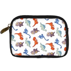 Pattern Dinosaurs Digital Camera Leather Case