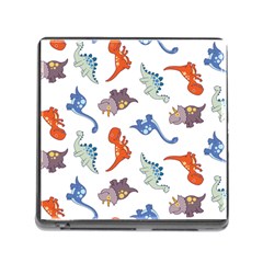 Pattern Dinosaurs Memory Card Reader (square 5 Slot)