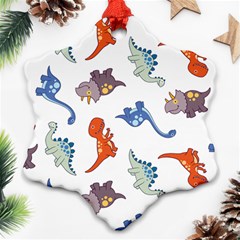 Pattern Dinosaurs Ornament (snowflake)