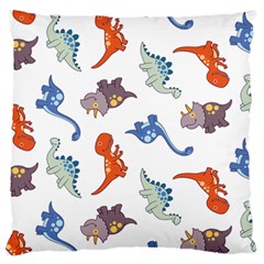 Pattern Dinosaurs Large Flano Cushion Case (one Side)