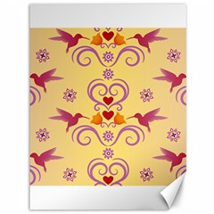 Pattern Bird Flower Canvas 36  X 48  by HermanTelo