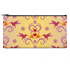 Pattern Bird Flower Pencil Cases