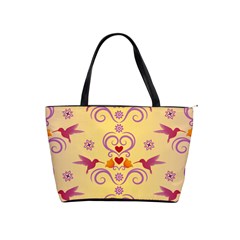 Pattern Bird Flower Classic Shoulder Handbag