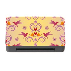 Pattern Bird Flower Memory Card Reader With Cf by HermanTelo