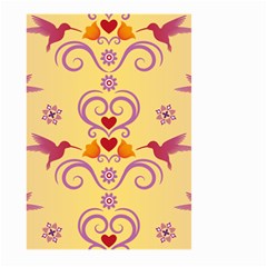 Pattern Bird Flower Large Garden Flag (two Sides)