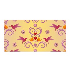 Pattern Bird Flower Satin Wrap by HermanTelo