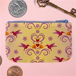 Pattern Bird Flower Large Coin Purse Back